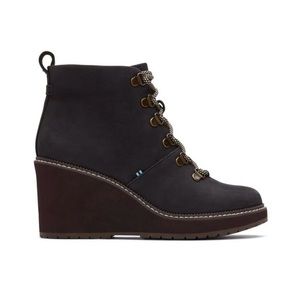 TOMS Melrose Black Water Resistant Lace-Up Boot